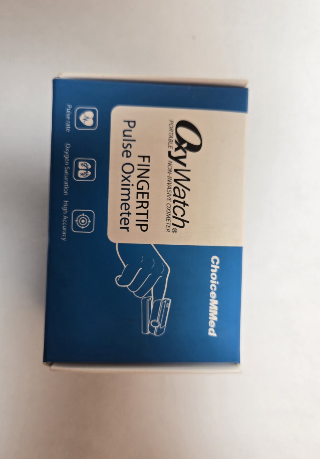 Portable FINGERTIP PULSE OXIMETER OXYWATCH Med With BATTERIES QUICK MEASURE ER