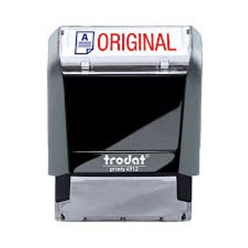 Trodat  4912 Self-Inking 2 Color ORIGINAL Stamp, 3/4 x 1-7/8" impression