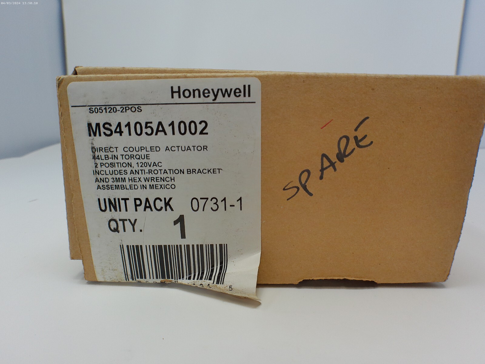 Honeywell MS4105A1002 Direct Coupled Actuator