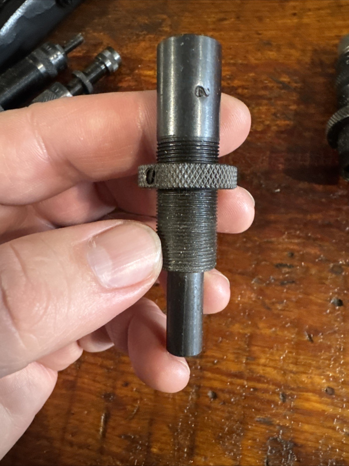 Vintage Lyman Model 310 Tool & .35 Remington Reloading Die Set.
