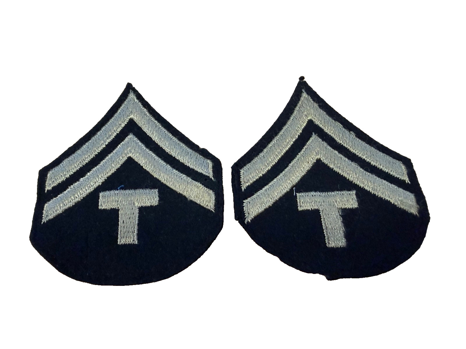 WWII US ARMY TECHNICIAN 5TH GRADE WINTER DRESS WOOL CHEVRONS Pair