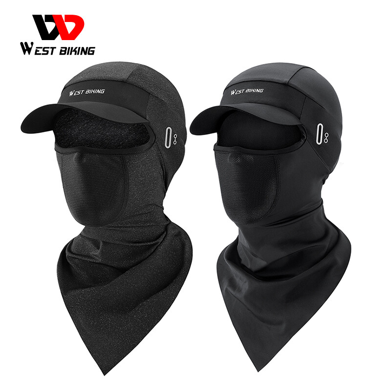 Summer Cycling Cap Ice Silk Anti-UV Face Mask Bike Sports Balaclava Hat Headgear