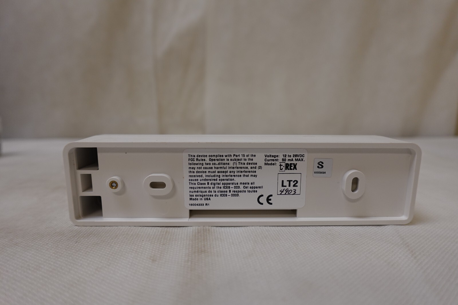 New In box - Kantech T.REX-LT2 Request To Exit Detector - White