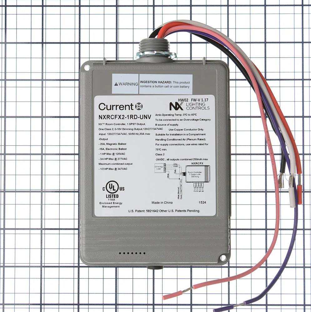 Current NXRCFX2-1RD-UNV NX Room Controller 1 SPST Output 0-10 V Dimming