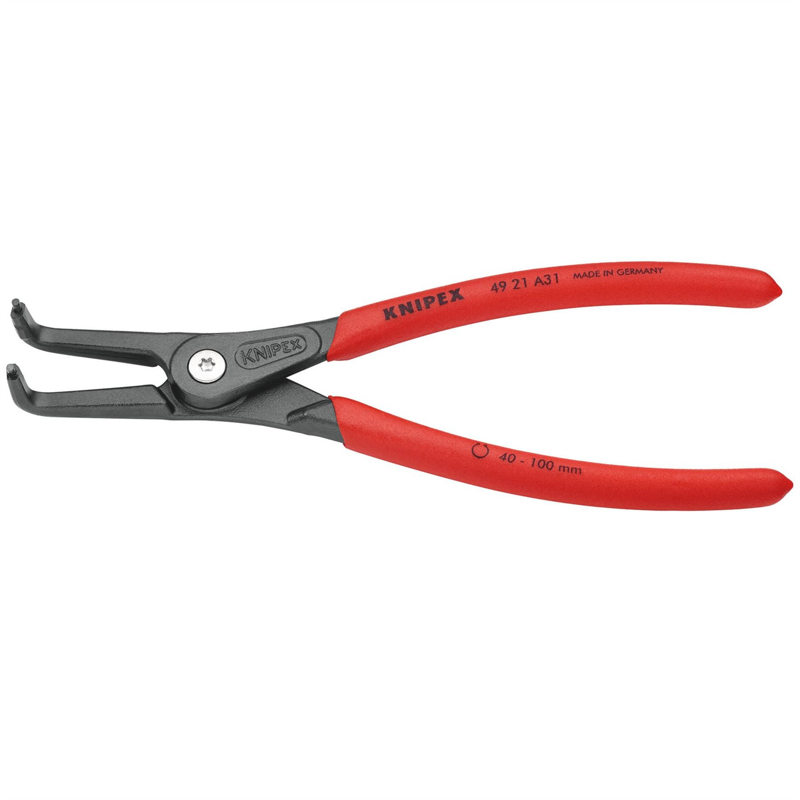 Knipex 75096 49 21 A31 90° External Straight Tip Circlip Pliers 210mm