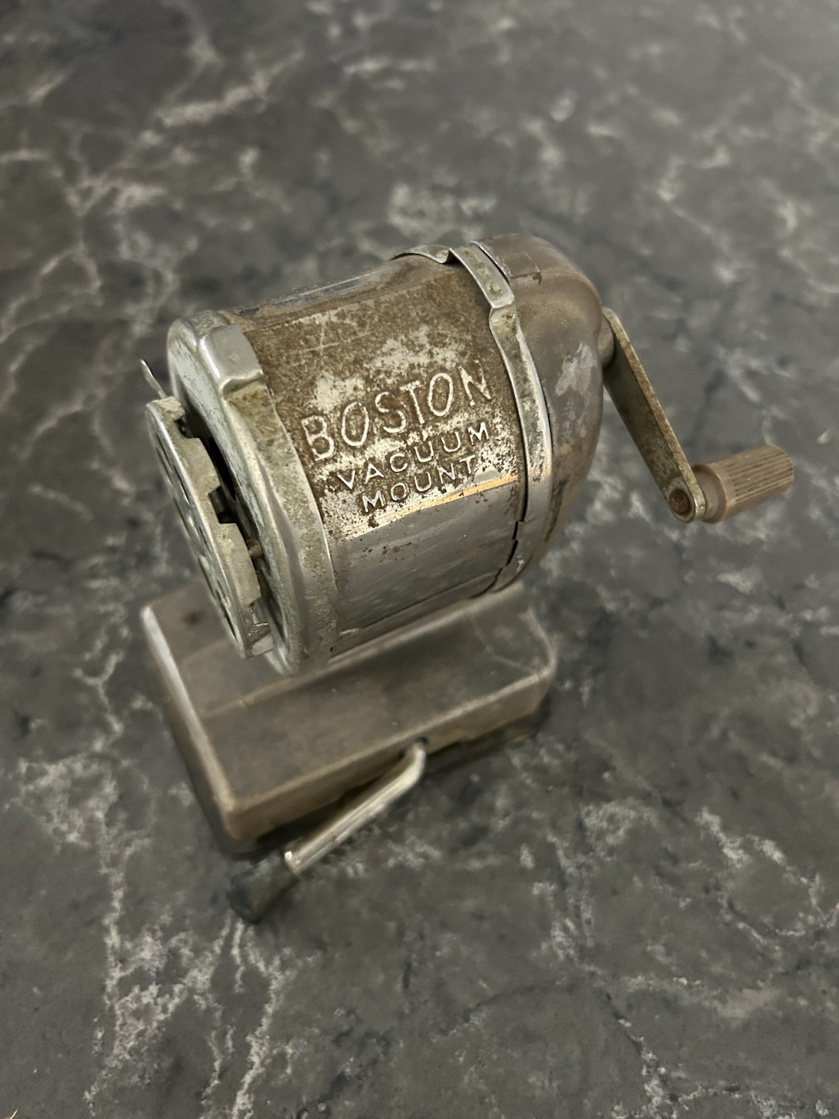 Vintage Boston Vacuum Mount Pencil Sharpener Used