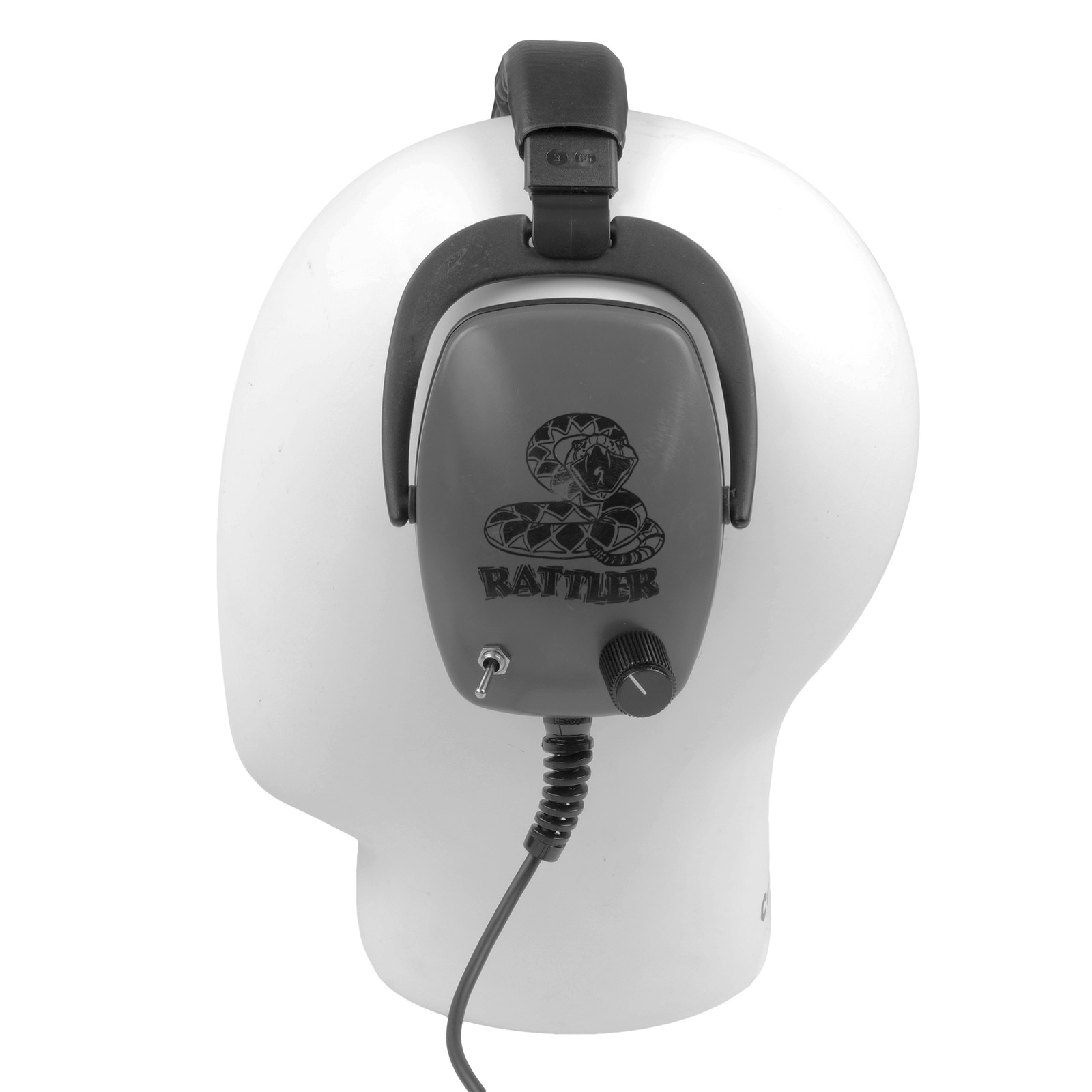 DetectorPro Rattler Platinum One-Sided Headphones w/ 1/4" Angle Plug