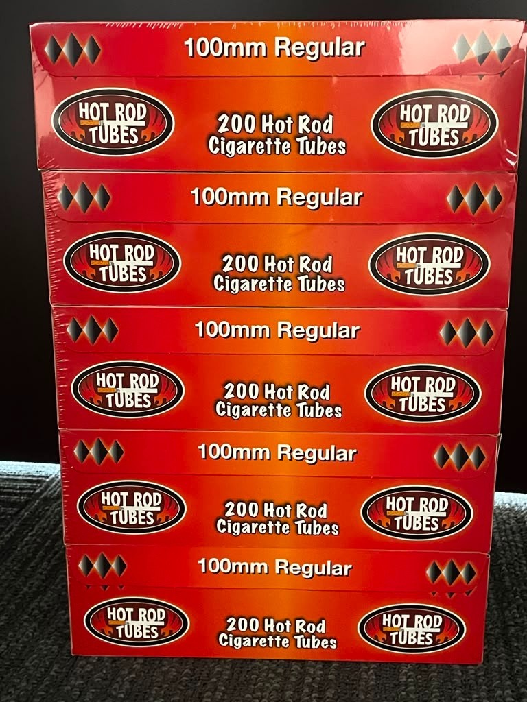 Hot Rod Regular 100MM 100's ( 1,000 Tubes ) Cigarette Tubes 5x Boxes