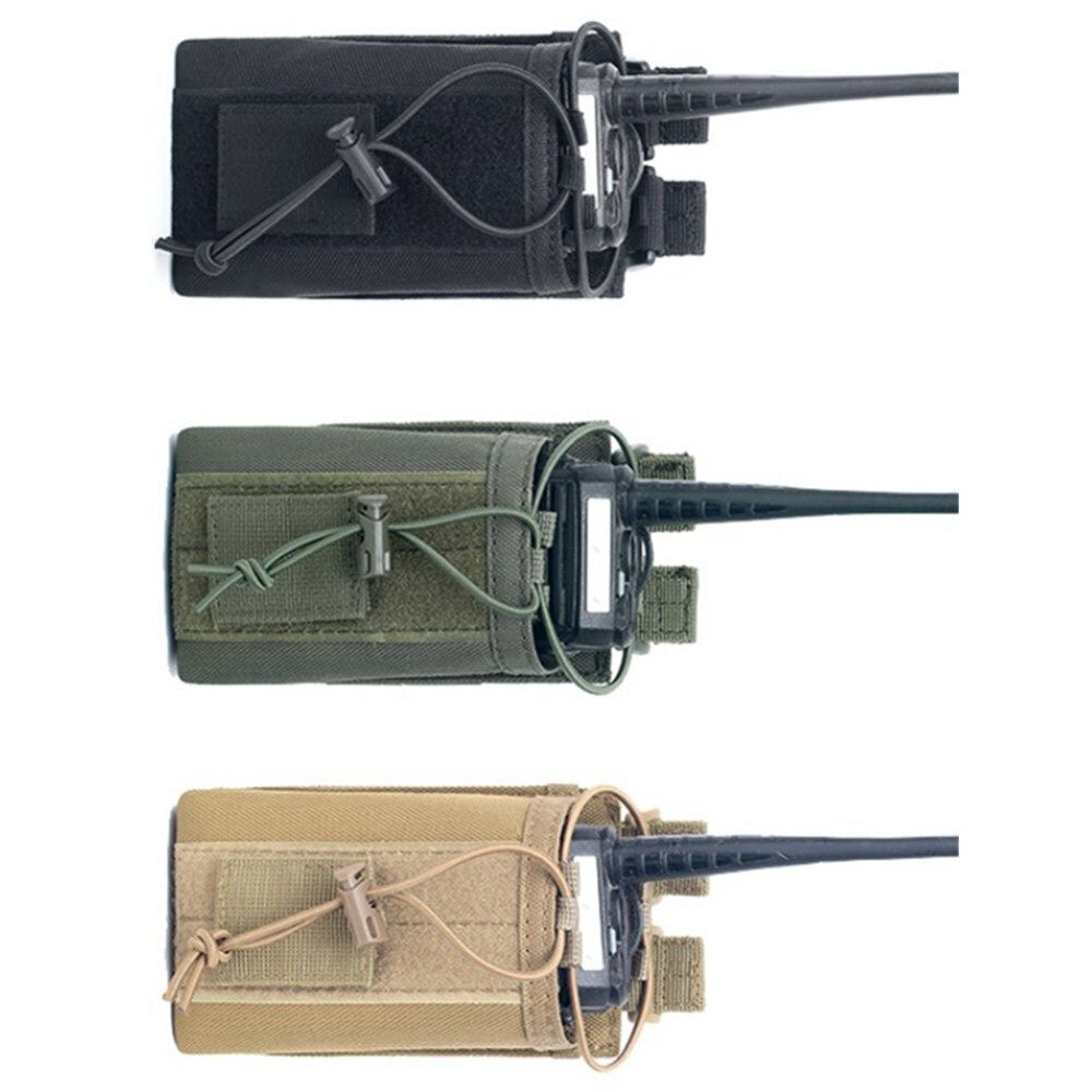 Tactical Outdoor MOLLE Walkie Holster Talkie Holder Radio Pouch Waist Belt Pack