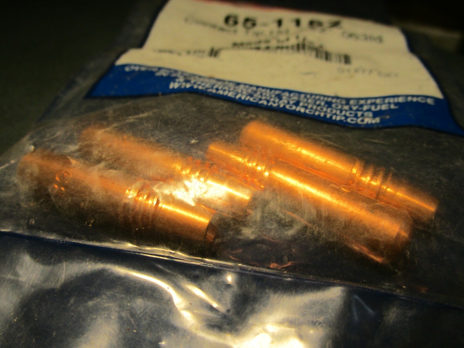 (4) American Torch Tip Part Number 65-1152 (Contact Tip Hd .052" .063Id)