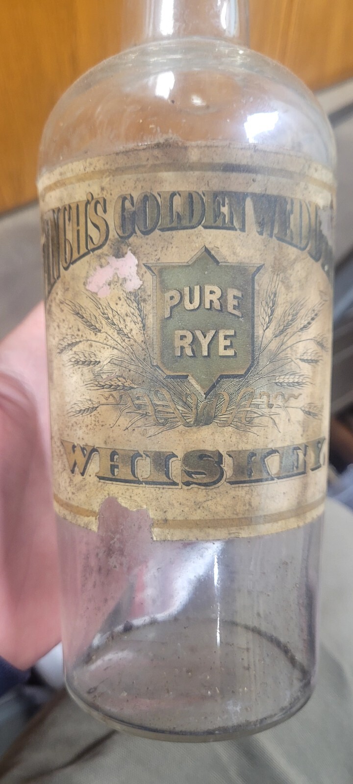 Paper Label Whiskey Bottle Northampton Mass