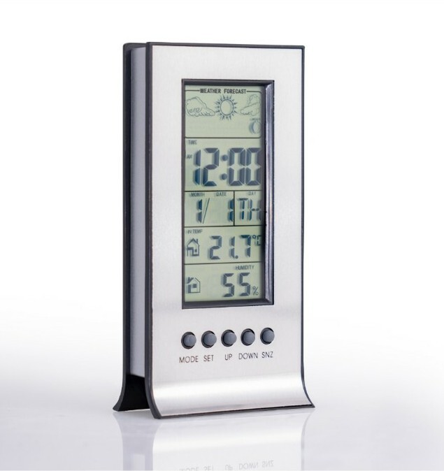 Mitaki-Japan Indoor Weather Station Clock Alarm with Snooze Calendar