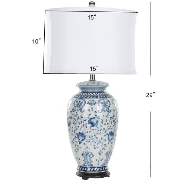 Safavieh BLUE/WHITE LAMP, Reduced Price 2172753814 LIT4023A