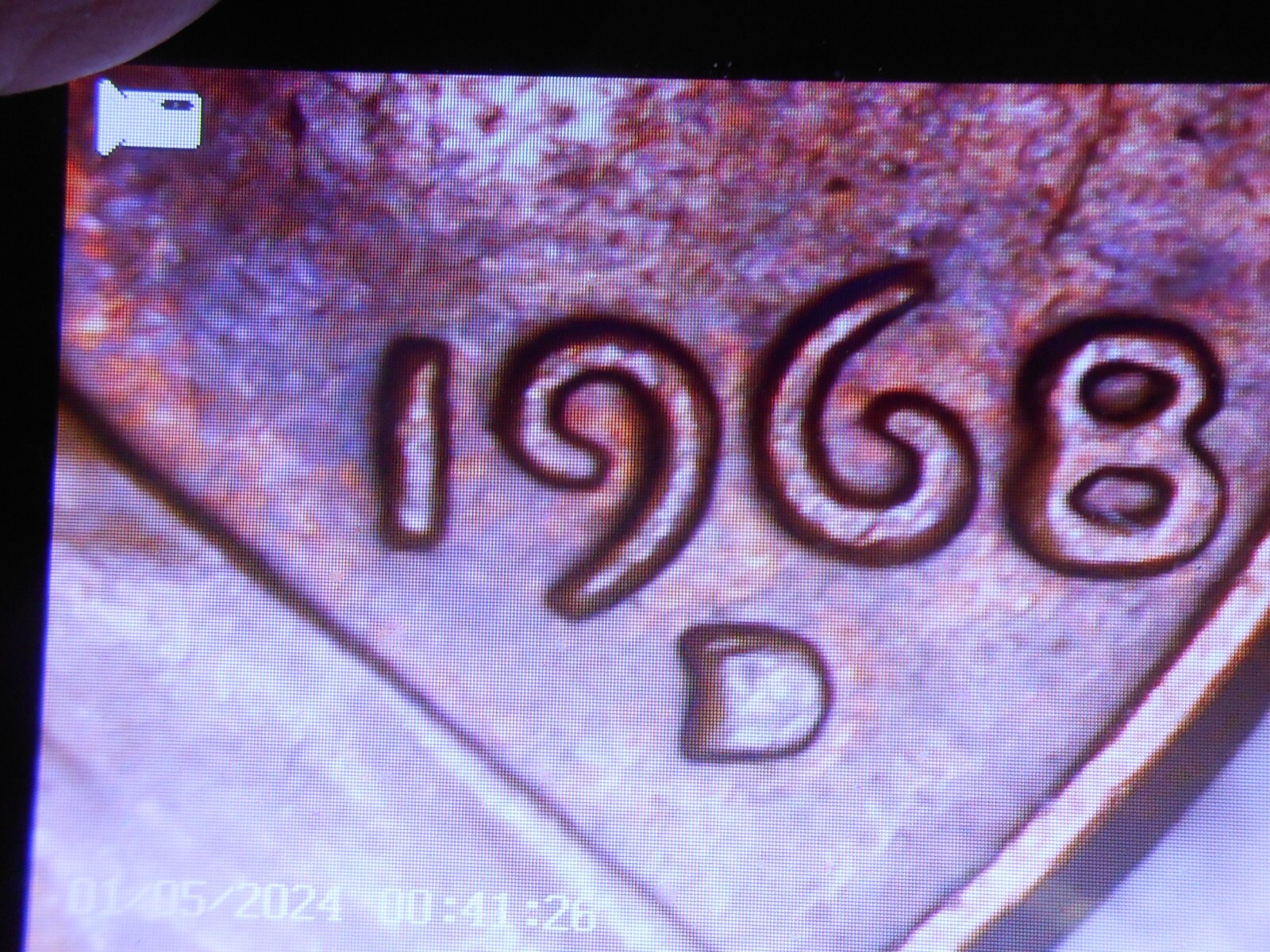 1968 d Lincoln cent with multiple errors