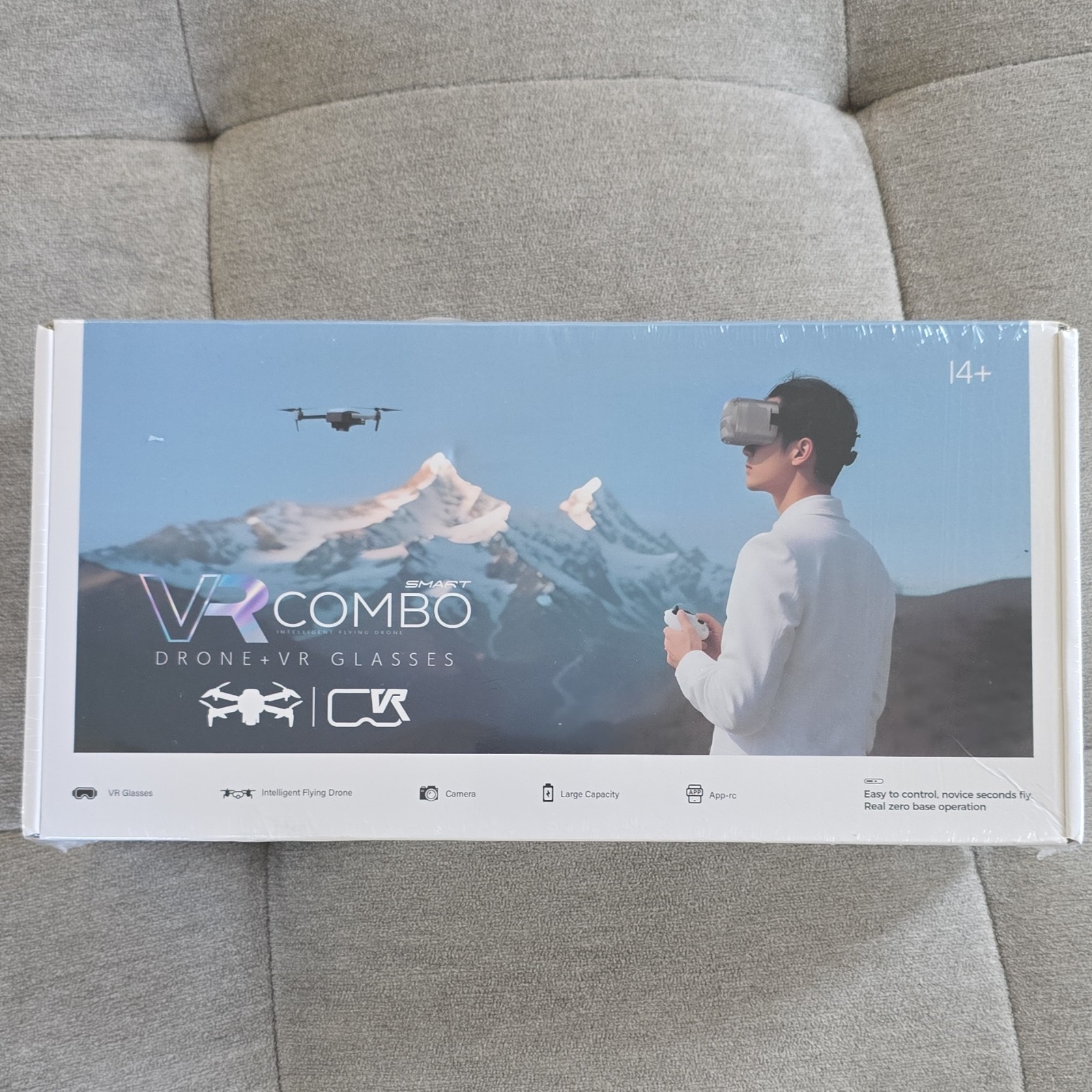 VR COMBO Ready to Fly Drone Camera Bundle w/ VR Glasses & App Controller