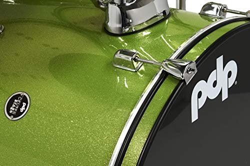 Pacific Drums Center Stage Complete Drumkit, 5 Drum Set, Electric Green...