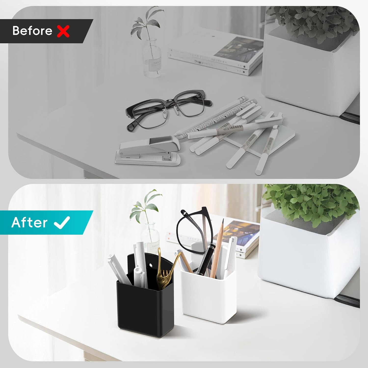 2-Pack Wall-Mounted Remote Control Holder and Organizer for Home and Office