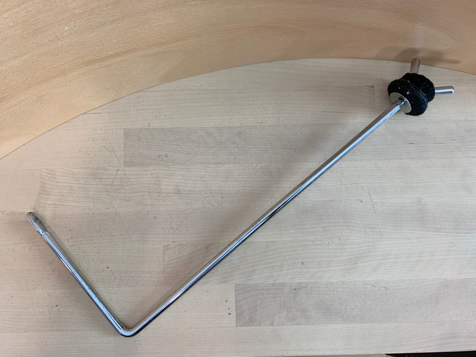 Floor Tom Tension Rod-Mounted CYMBAL L-ARM Splash Mount Holder Part 14.5" Fixed