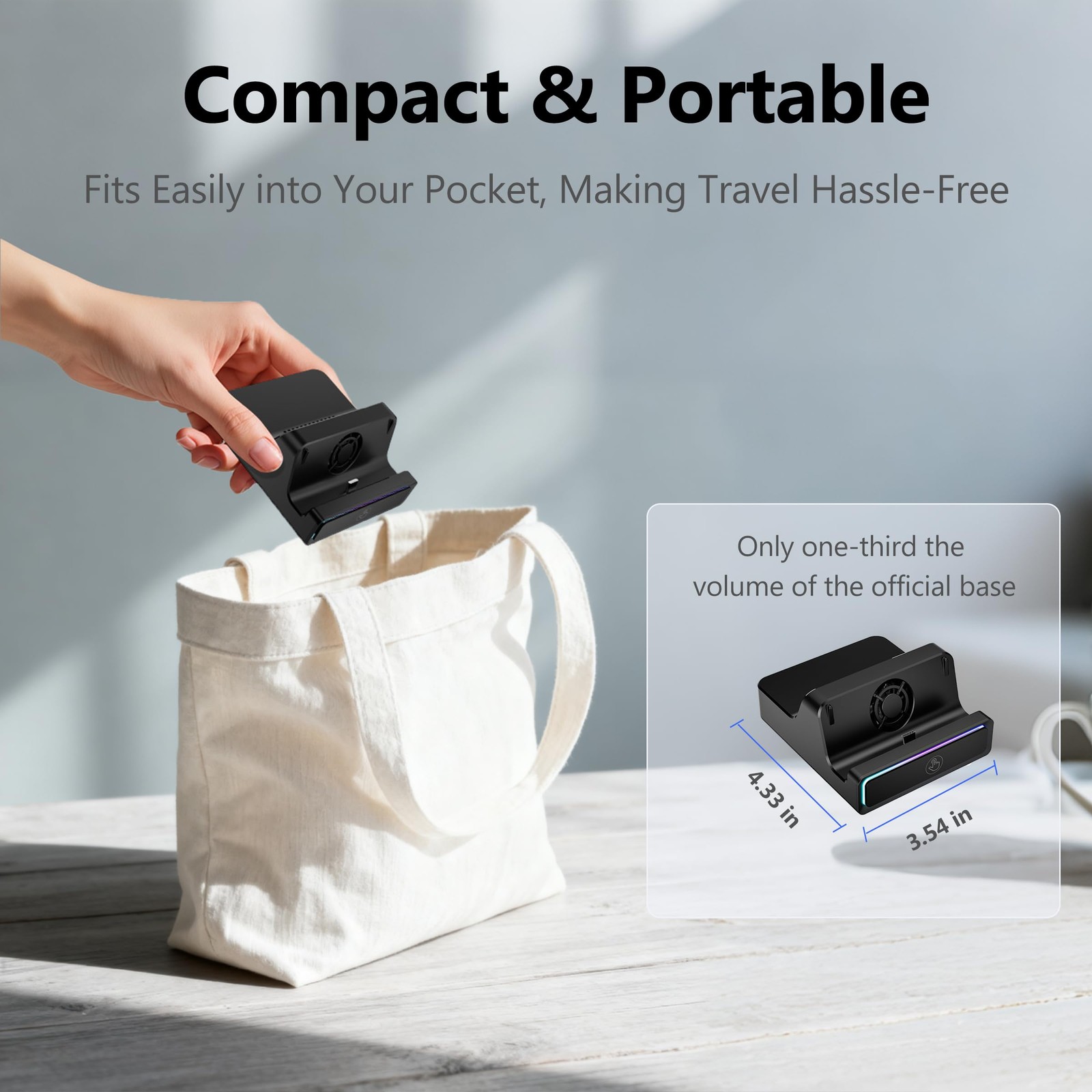 Switch 2 Dock for Nintendo Switch 2, Portable TV Docking Station Replacement ...