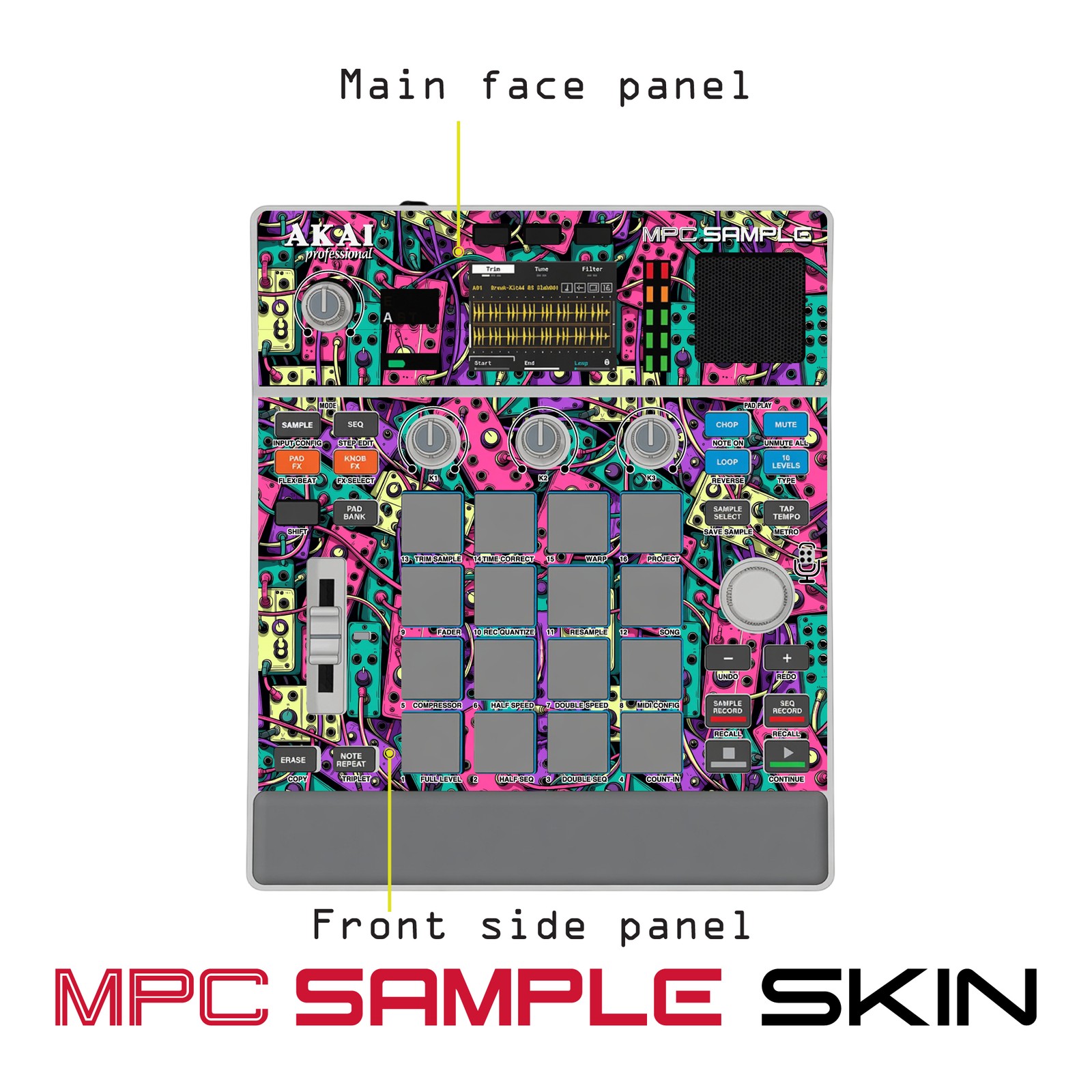 Akai MPC Sample Skin / electric carnival