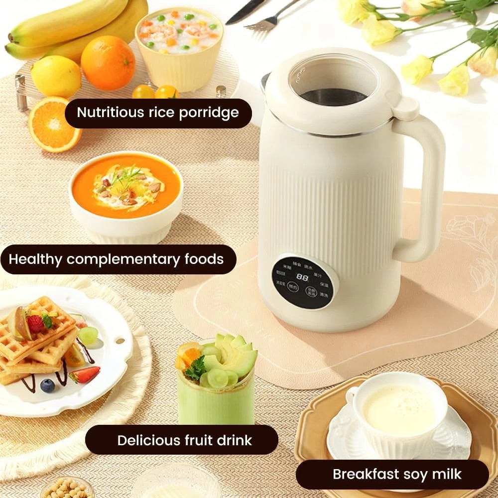 Nut Milk Maker Machine,, Almond Milk Maker with LED Touch Screen, 18 Hours Timer