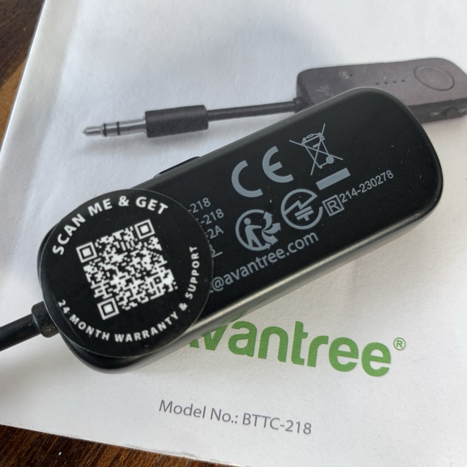 Avantree Relay Wireless Audio Transmitter w/ Bluetooth (BTTC-218-)