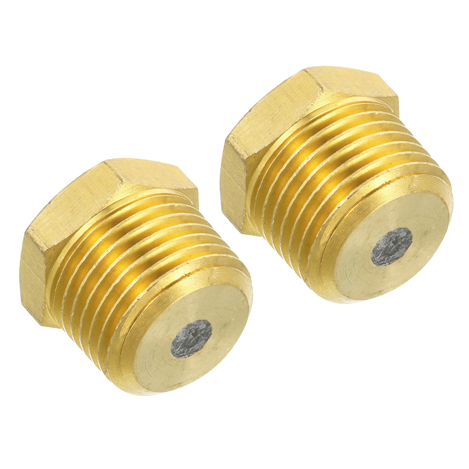 1/2" BSPT Brass Fuse Plug, 2pcs Brass Fusible Melt Plug 265 Celsius Degree