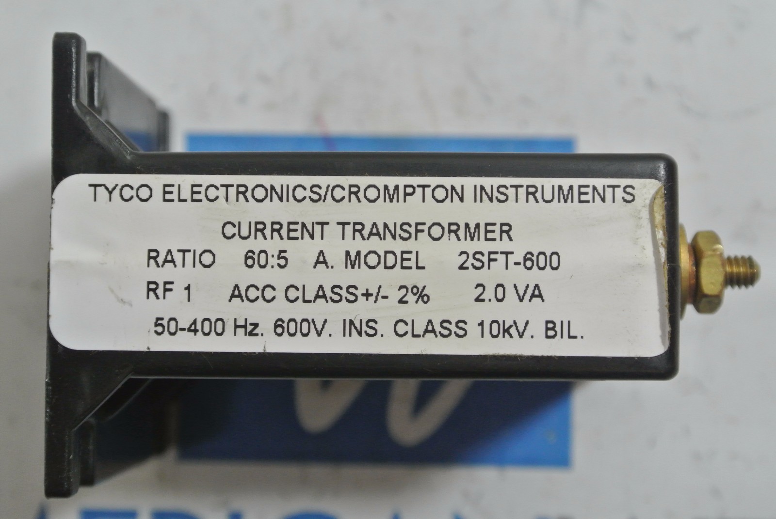 Tyco Electronics Crompton Instruments Current Transformer 60:5A MODEL 2SFT-600