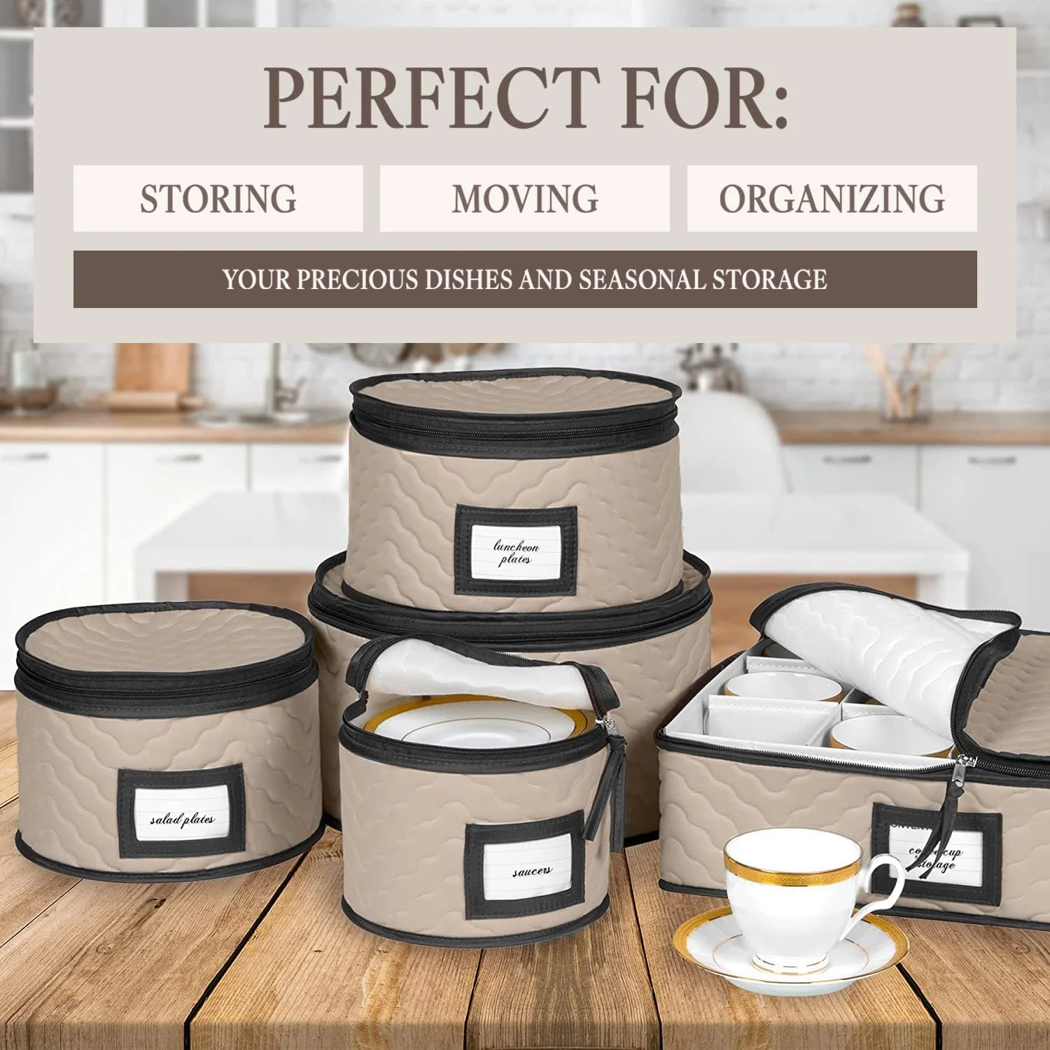China Storage Containers 5-Piece Set Moving Boxes, Quilted Microfiber | Organize