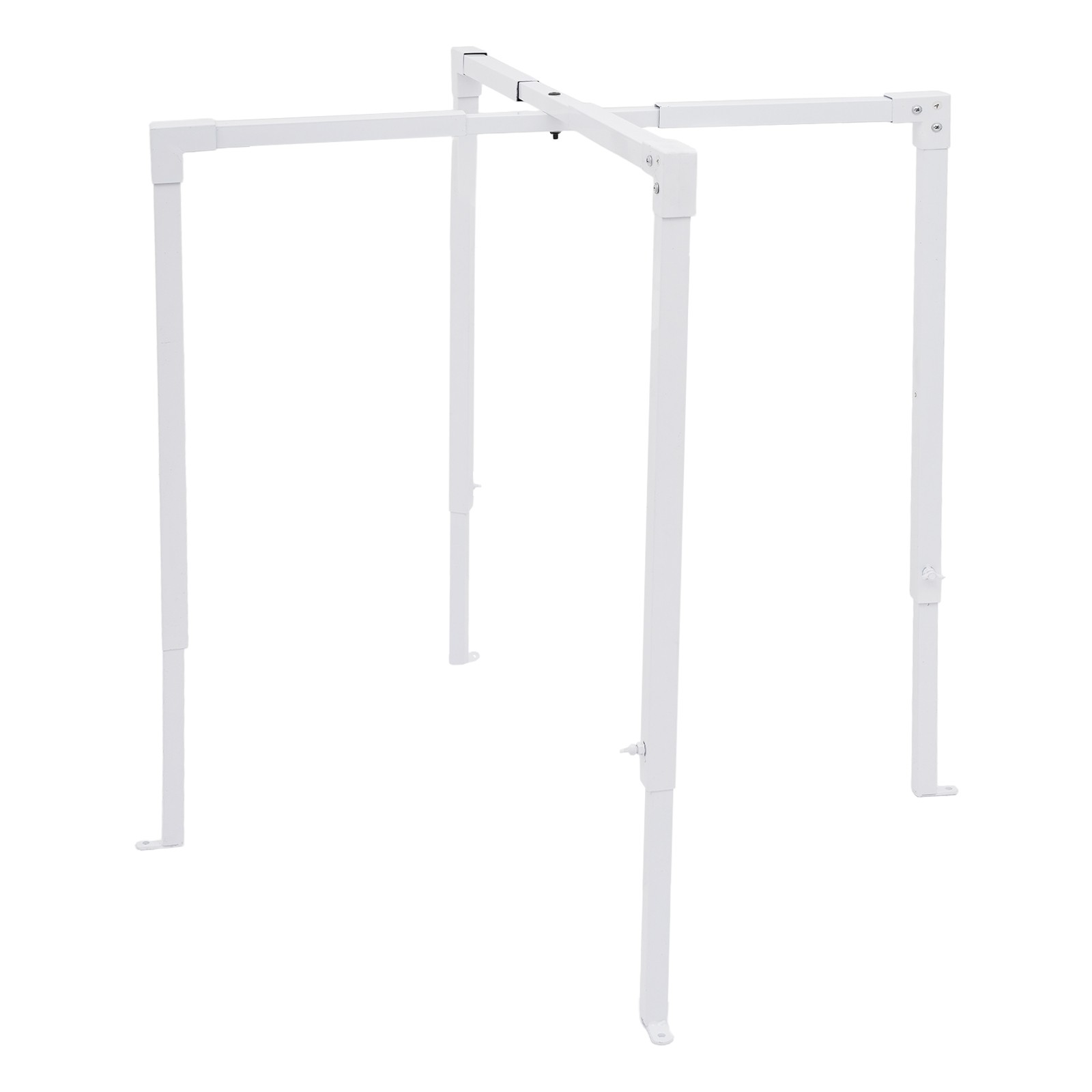 AC Security Cage Air Conditioner Cage Adjustable Air Conditioner Cage White
