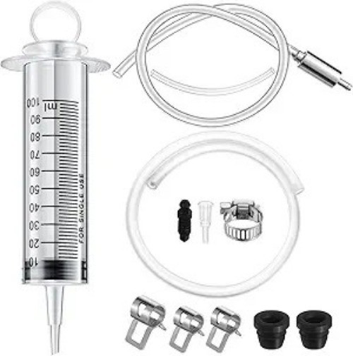 Brake Bleed Kit Hydraulic Disc Clutches Bleeding Kit Includes 100ml Syringe 50cm
