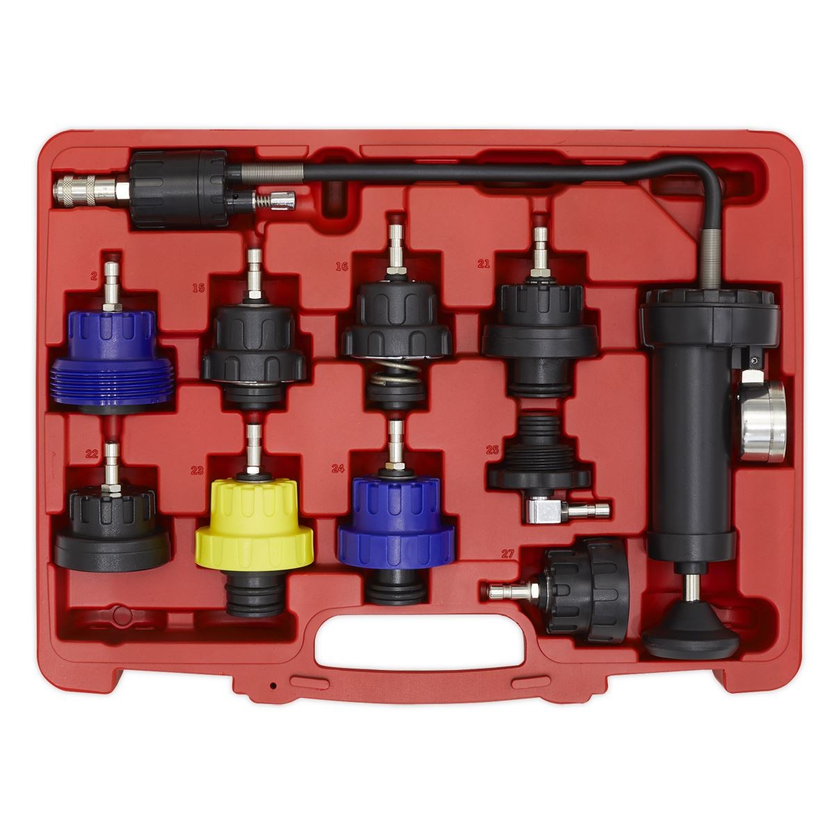 Sealey VS0013 Cooling System Pressure Test Kit 10pc