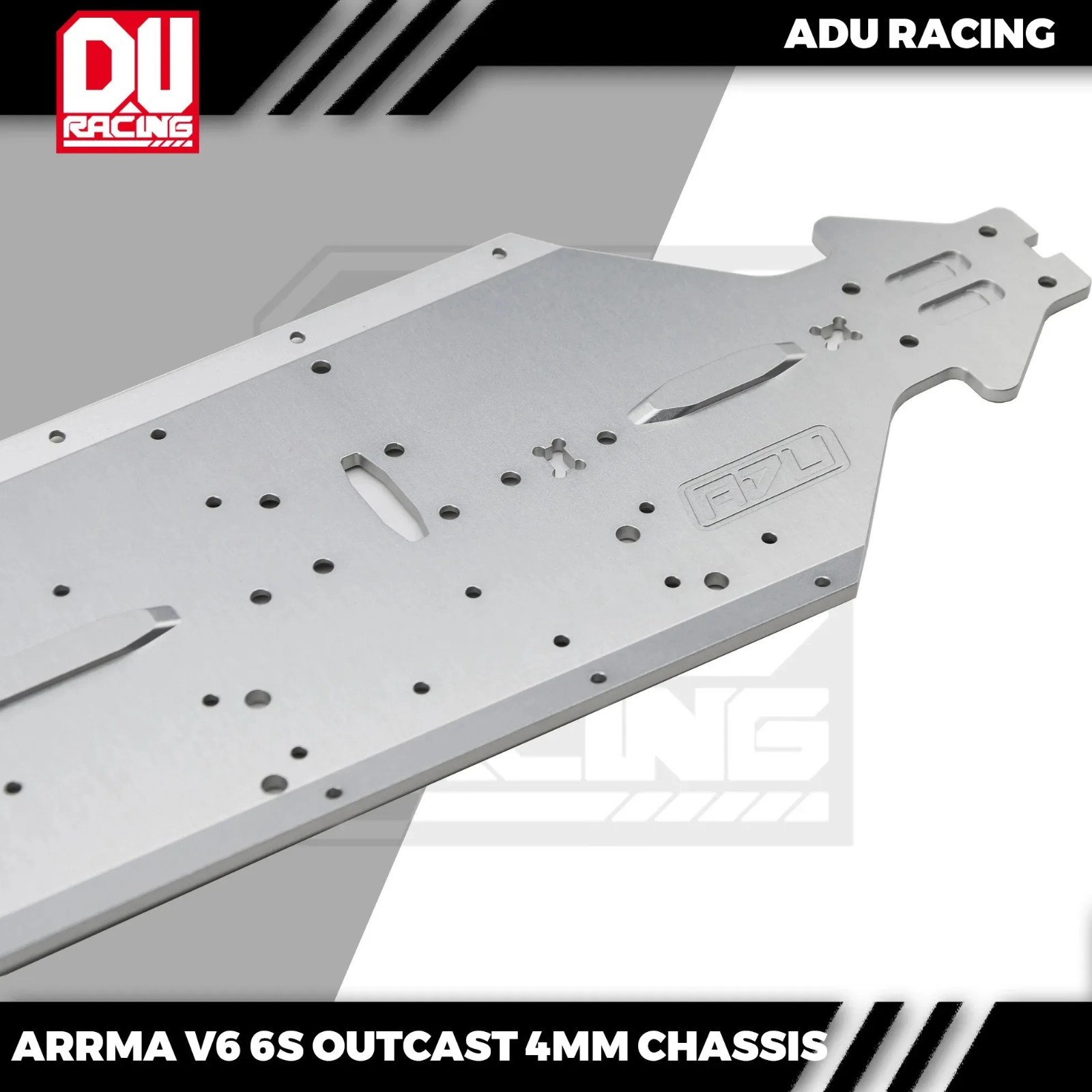 7075-T6 AL 4mm chassis FOR ARRMA 6S TYPHON RTR TLR and 6s outcast v5 exb v6