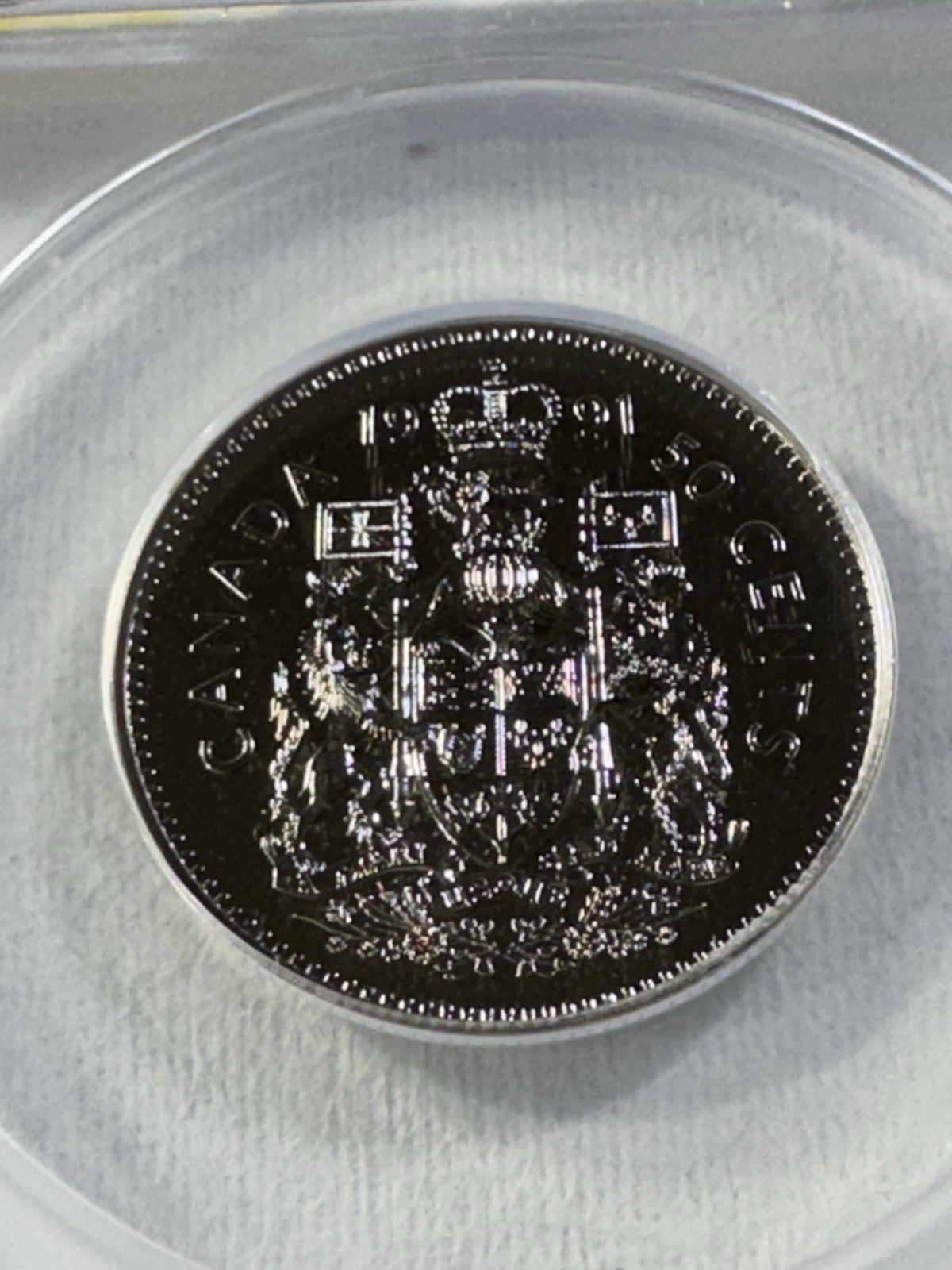 1991 Canada 50 Cents Proof Like Graded MS 68 by ANACS