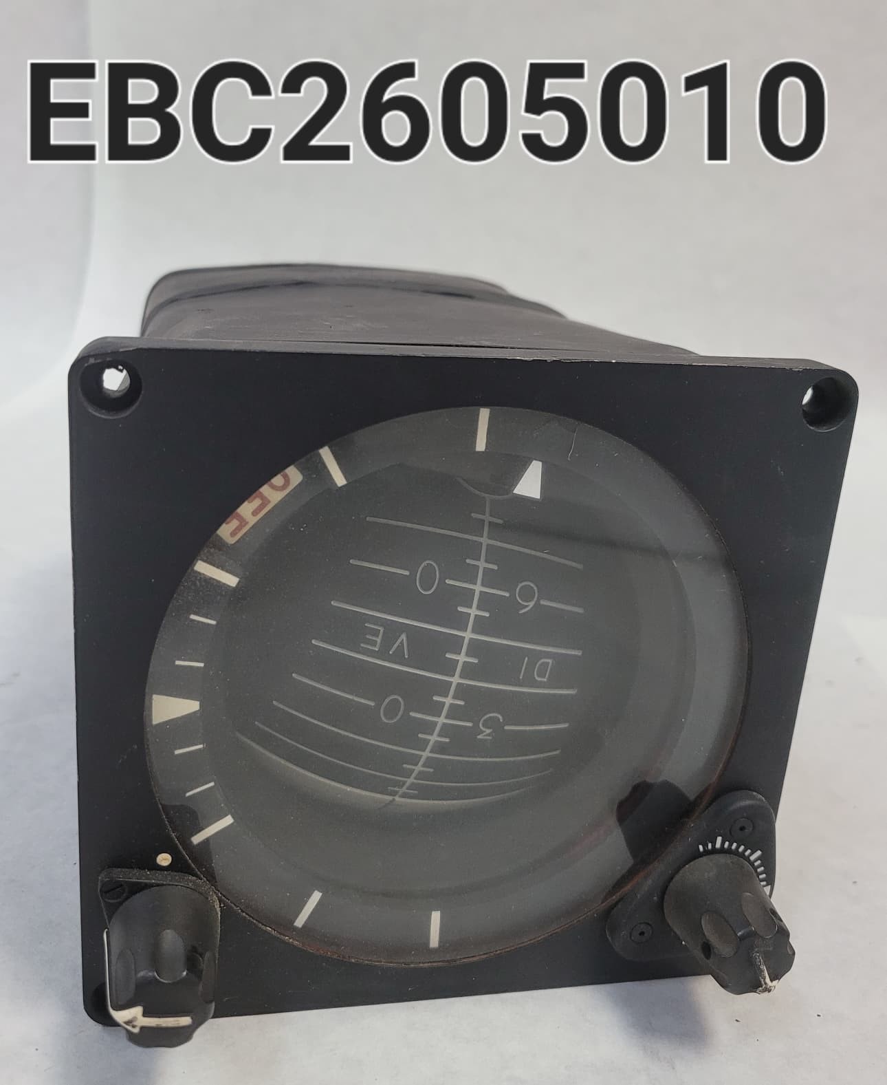 Lear Siegler 4005P Military Attitude Indicator Gyro Horizon Gauge 138136-01-01