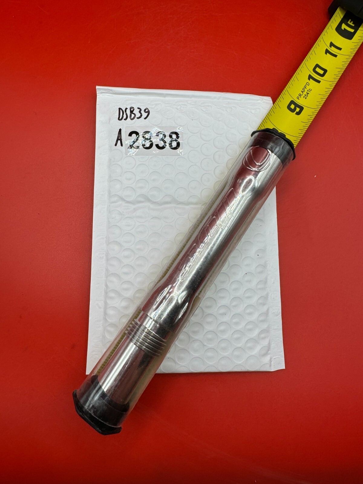 Dye SS Angel Threaded .688 Paintball Barrel Back - Silver