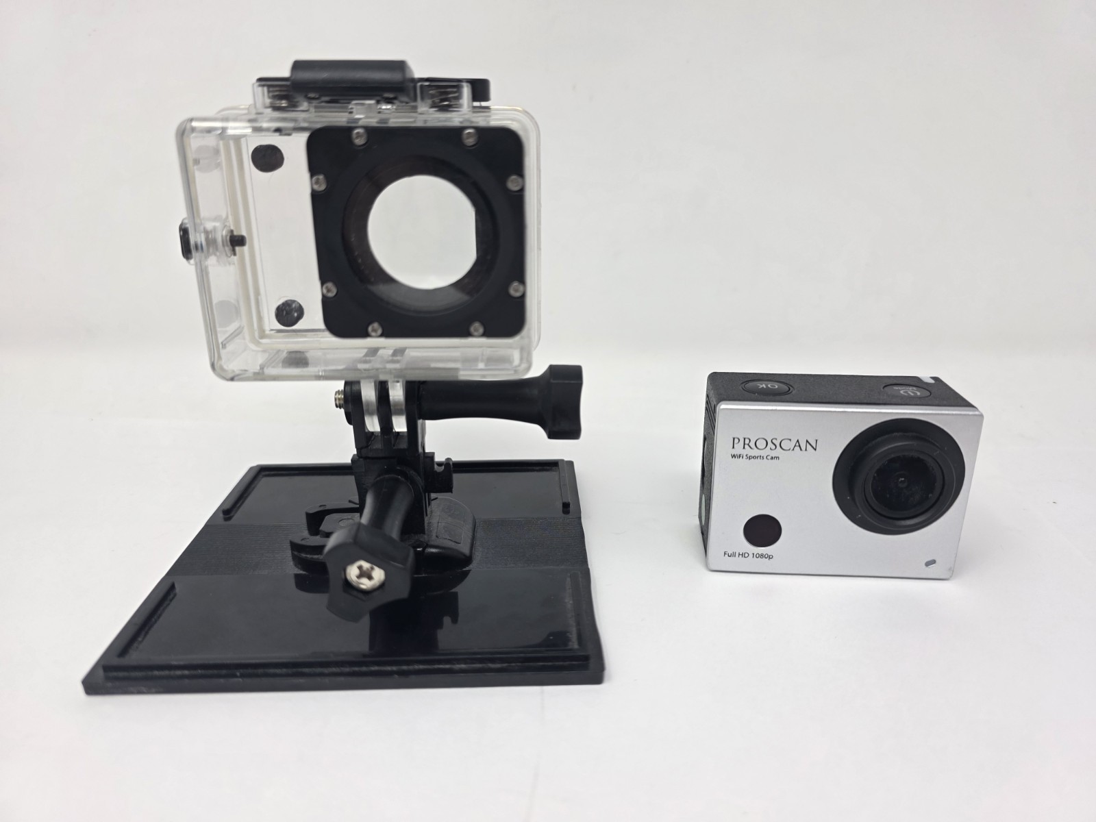 Proscan WiFi Sports Action Camera 1080p Waterproof Case Mount No SD