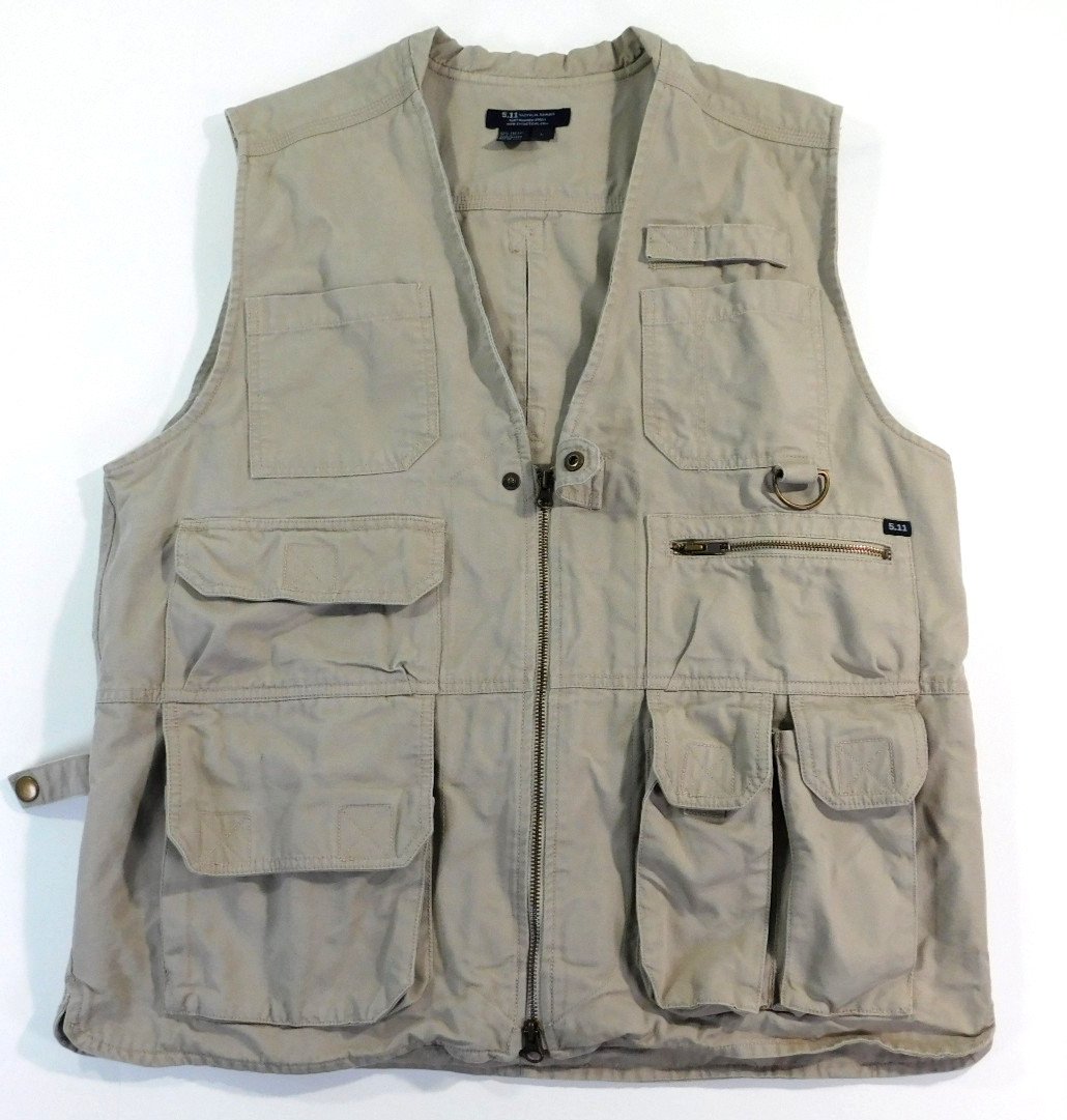 511 Tactical Vest Men's Large Cotton Canvas Heavy Utility Hunting Carry 80001