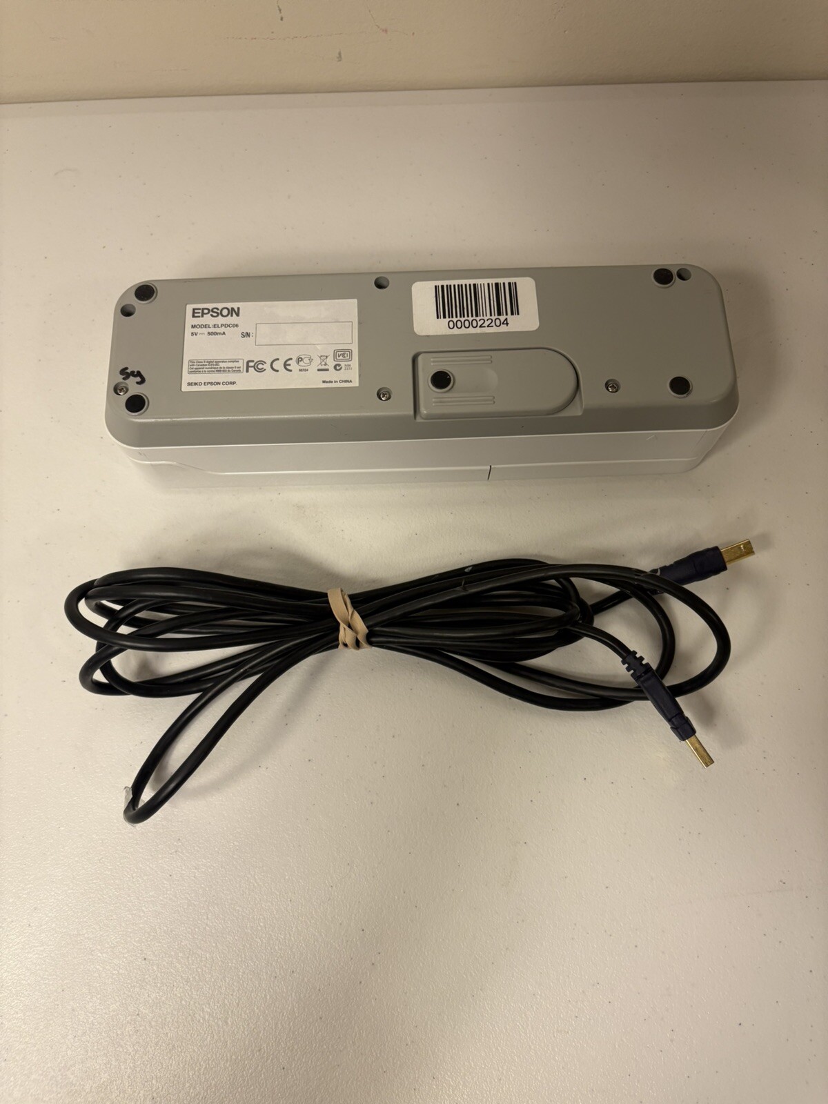 Epson ELPDC06 4x Digital Zoom Portable Compact Document Camera w/USB Cable