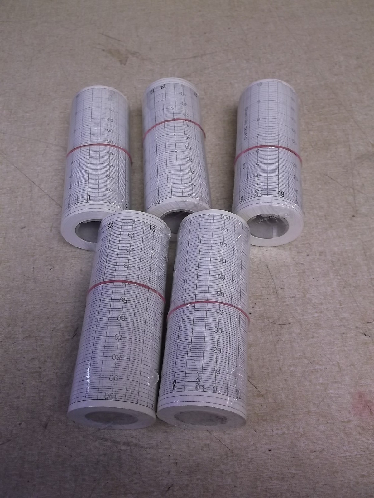 NEW Premium Instrument Company Chart Strip Paper, Lot of 5 Rolls *FREE SHIPPING*