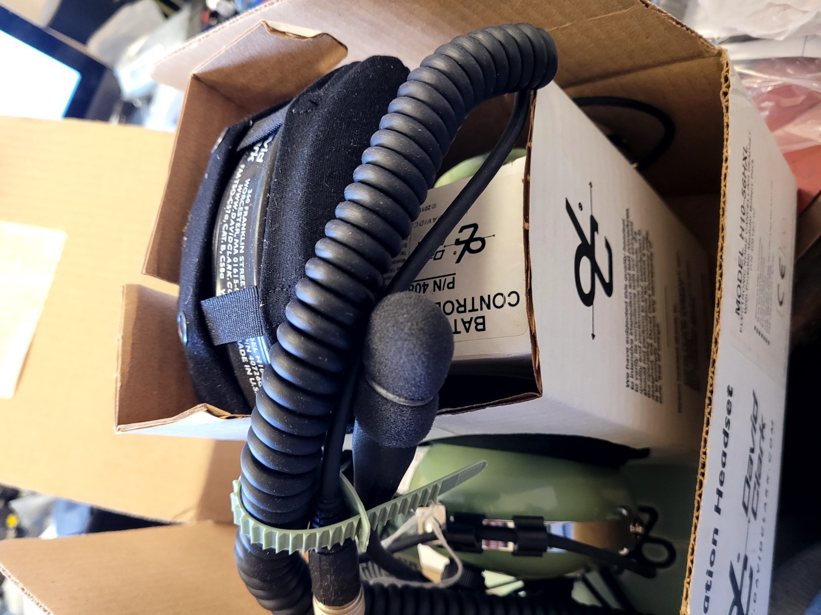 NEW David Clark H10-56HXL HELICOPTER Headset 40614G-02  ( C1-4B)