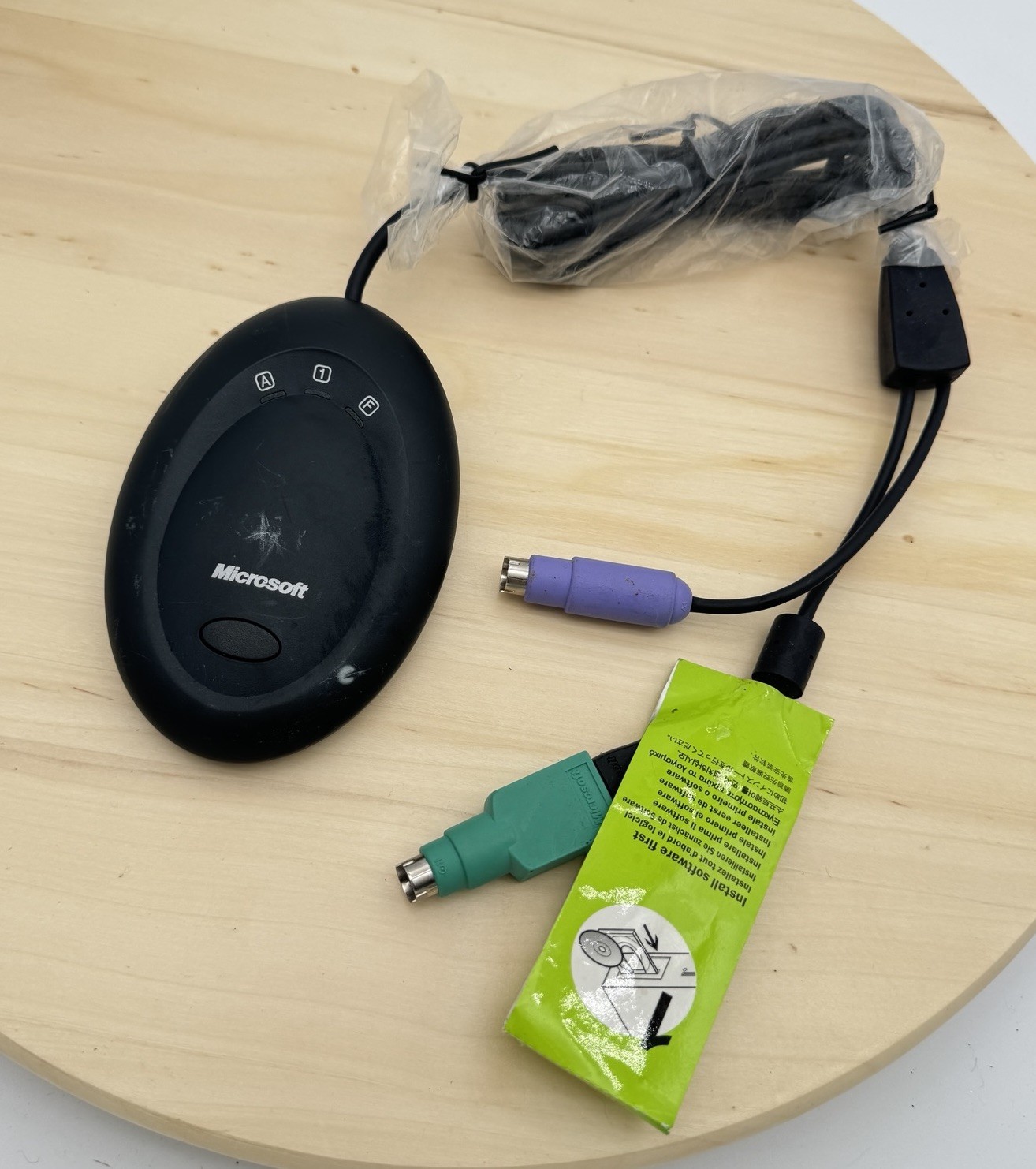 New Microsoft Wireless Optical Desktop Receiver 3.0 USB PS/2 Dongle OEM 1029