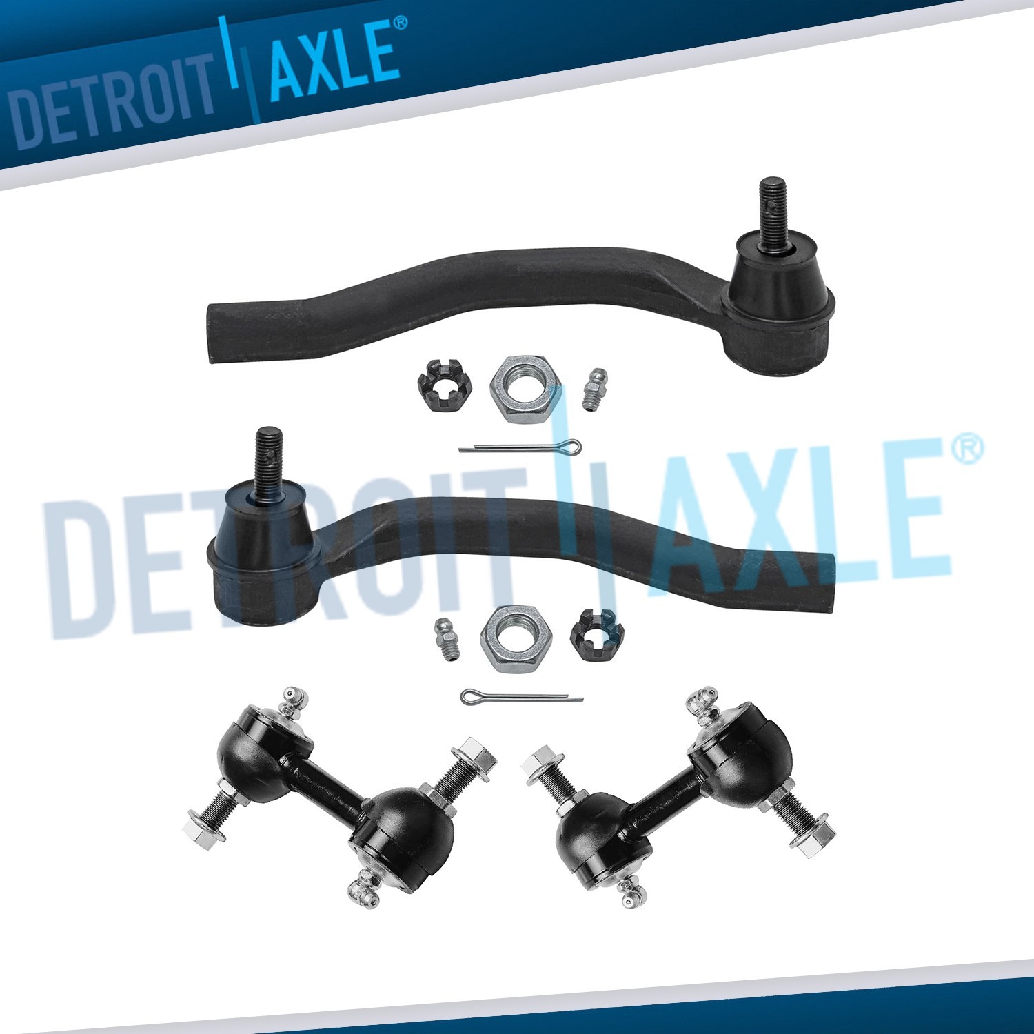 New 4pc Front Tie Rod & Sway Bar Kit for 2004 - 2006 2007 Acura TSX Honda Accord
