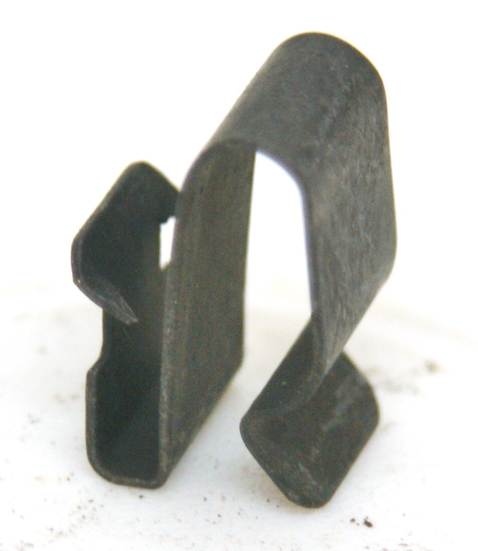 (10) - Automotive Cable Edge Clips - Double With Rolled Edge 8106