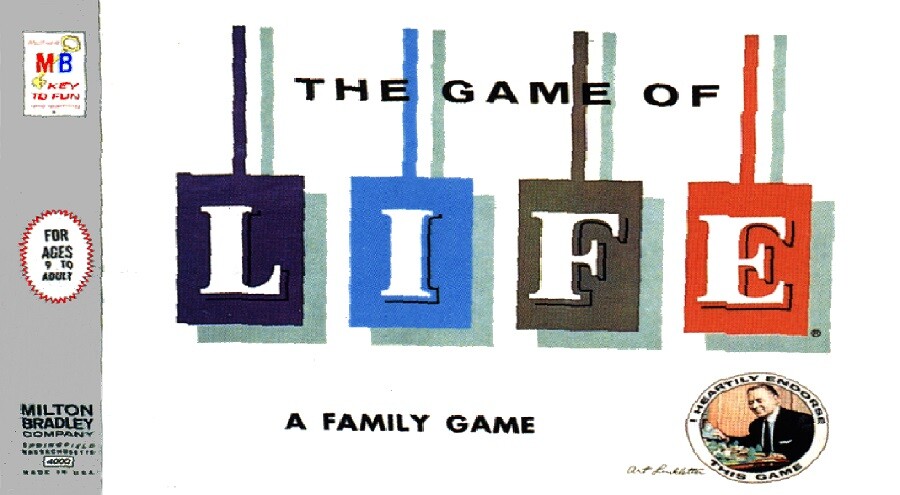 THE GAME OF LIFE BOARD GAME MAGNET!  3 1/2" X 2"
