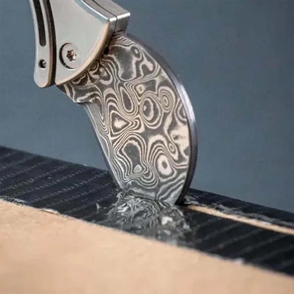 2-in-1 Foldable Bottle Opener , Mini Titanium Compact Bottle Opener & EDC Cutter