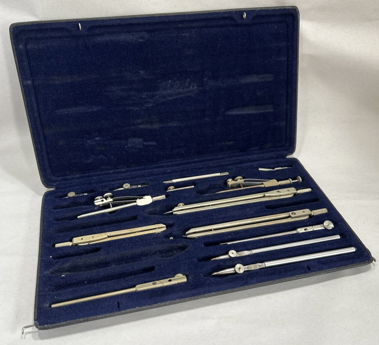 Vintage ALDA Technical Drawing Instruments Set Alten Dambach, German in Case