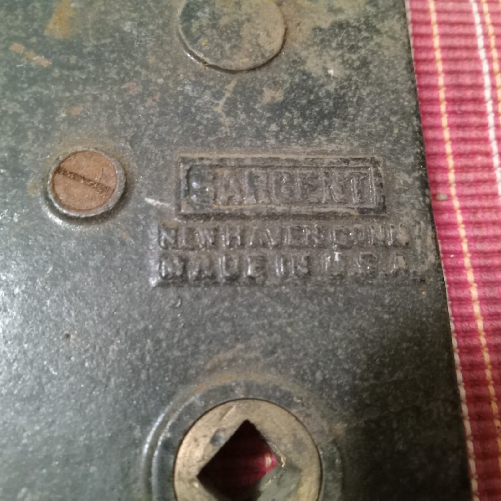 Antique Sargent Push Button Mortise Lock No Key
