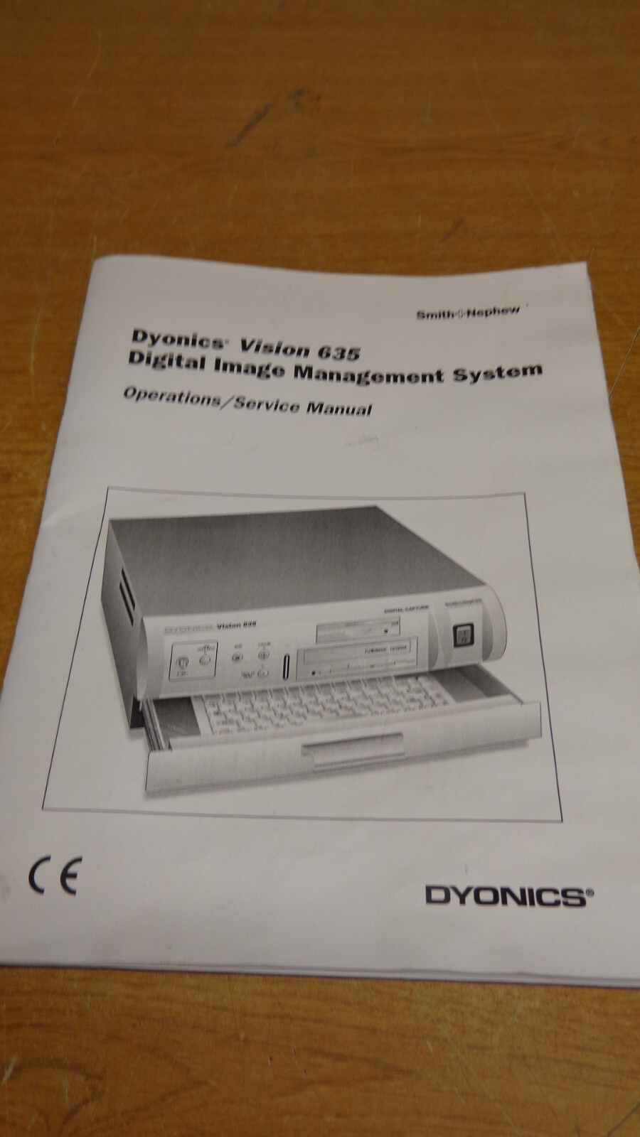 Dyonics Vision 635 Digital Image System Operations/Service Manual Smith+Nephew