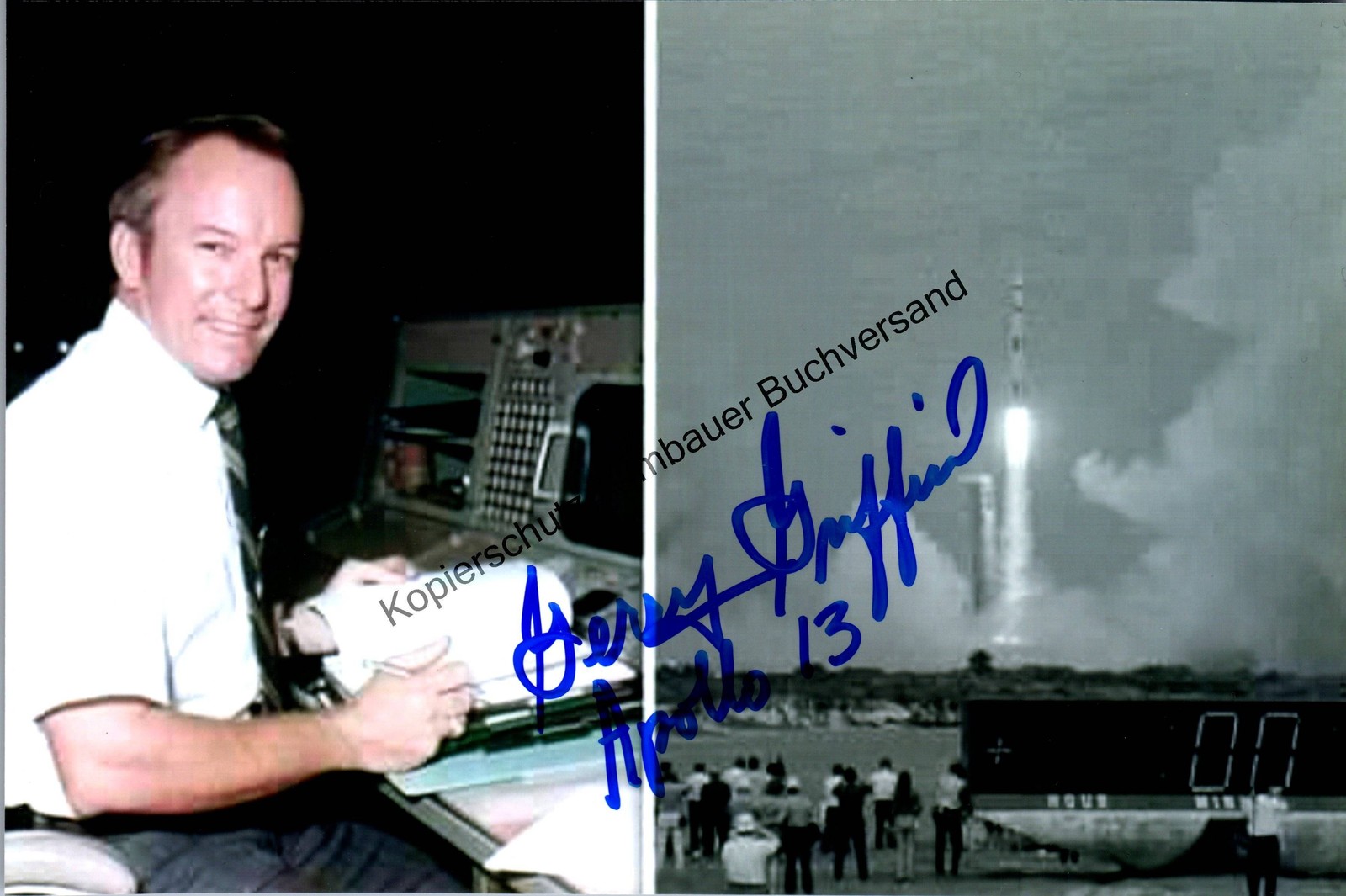Original Autograph Gerald D. Griffin NASA Flight Director /// Autograph A 310707